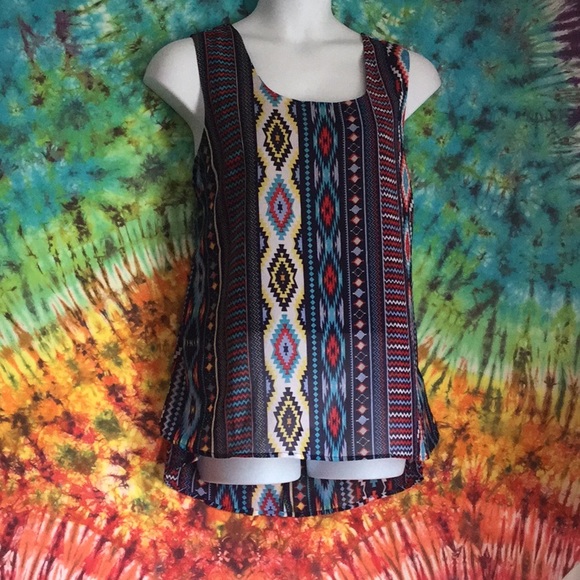 Aztec Print Tank Top - Picture 2 of 7
